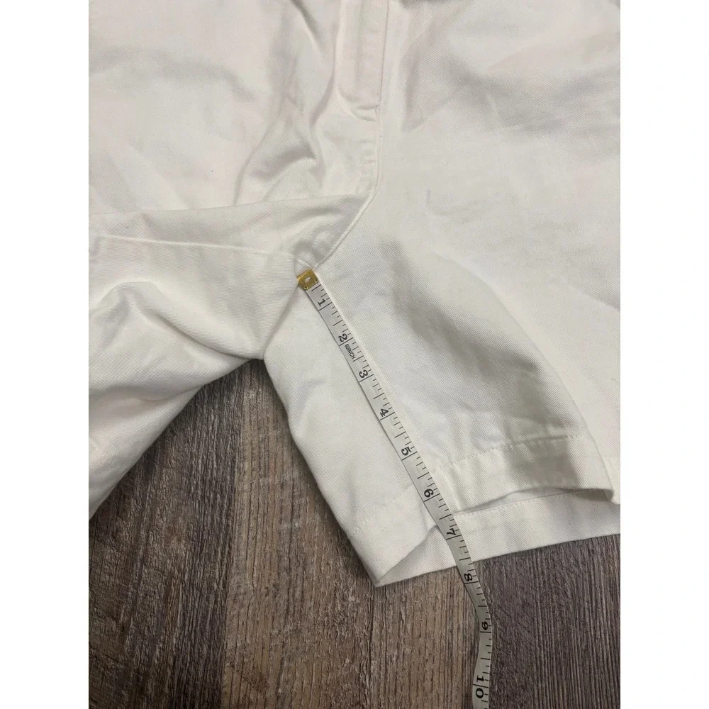 Lauren Ralph Lauren Womens White Cotton Chino Shorts Size 12 Mid Rise Preppy‎ 7